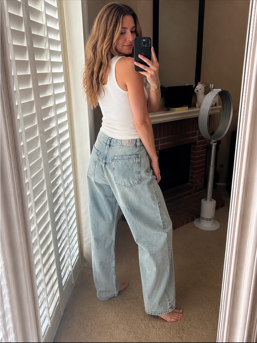 We The Free High-Rise Wide-Leg Jeans — Light Blue Wash - Picture 2 of 4